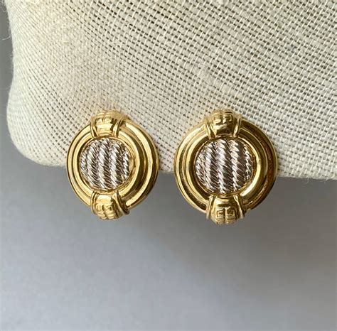 vintage givenchy clip on earrings.